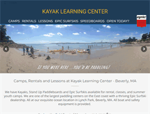 Tablet Screenshot of kayaklearningcenter.com